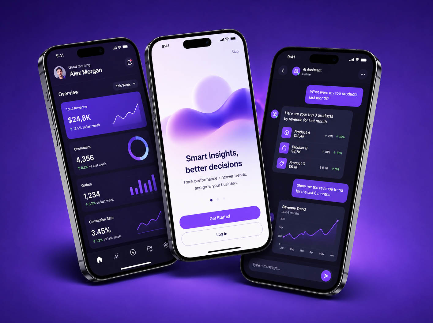 VeSure mobile app screens on phone mockup — placeholder, replace with real photo