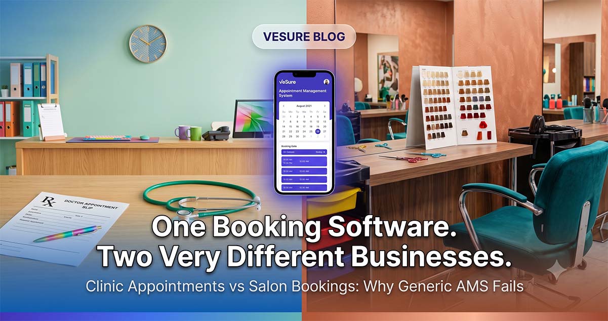 Clinic Appointment Software vs Salon Booking Software: Why One-Size-Fits-All AMS Fails